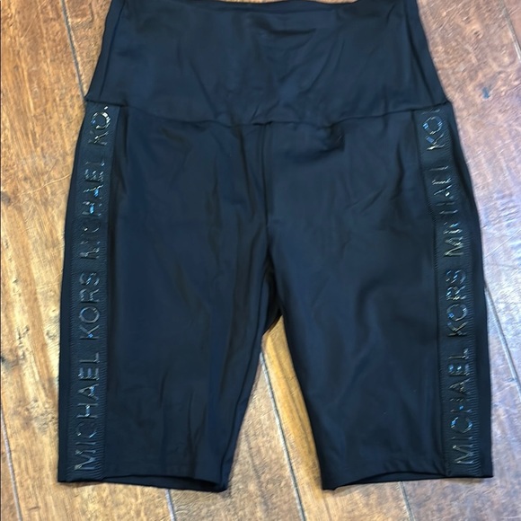 Michael Kors Women's Black Biker Shorts - Picture 3 of 5